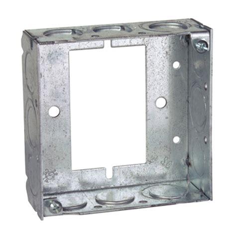 4-in steel square box extension ring|4 square electrical box extension.